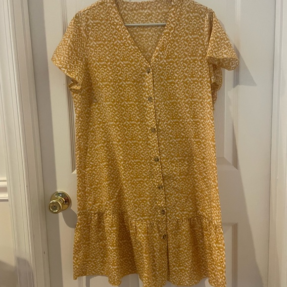 Amazon Yellow Patterned Mini Dress - Picture 2 of 5